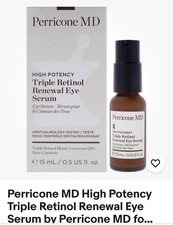 New Perricone MD High Potency Triple Retinol Renewal Eye Serum 0.5oz