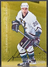 1999-100 Be a Player Millennium Autographs Gold Steve Rucchin 10 Auto 2842