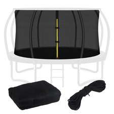 Top Ring Trampoline Enclosure Net Replacement-for 14ft 8 14FT Frame, Black