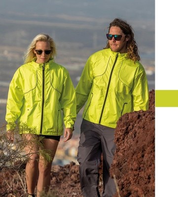 Spiro S185X Unisex Radjacke Lime Windjacke Fahrradjacke Atmungsaktiv Winddicht