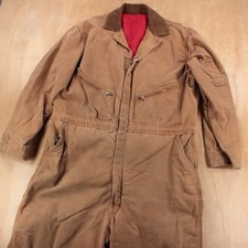 CARHARTT insulated duck canvas work coveralls fits LARGE vtg 70s 80s workwear