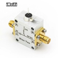 2A Bias Tee 50ohms 50V RF DC Block Gold-plated RF-SMA Female to RF/DC-SMA Female