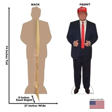 President Donald Trump MAGA Lifesize Cardboard Cutout Standups Standee