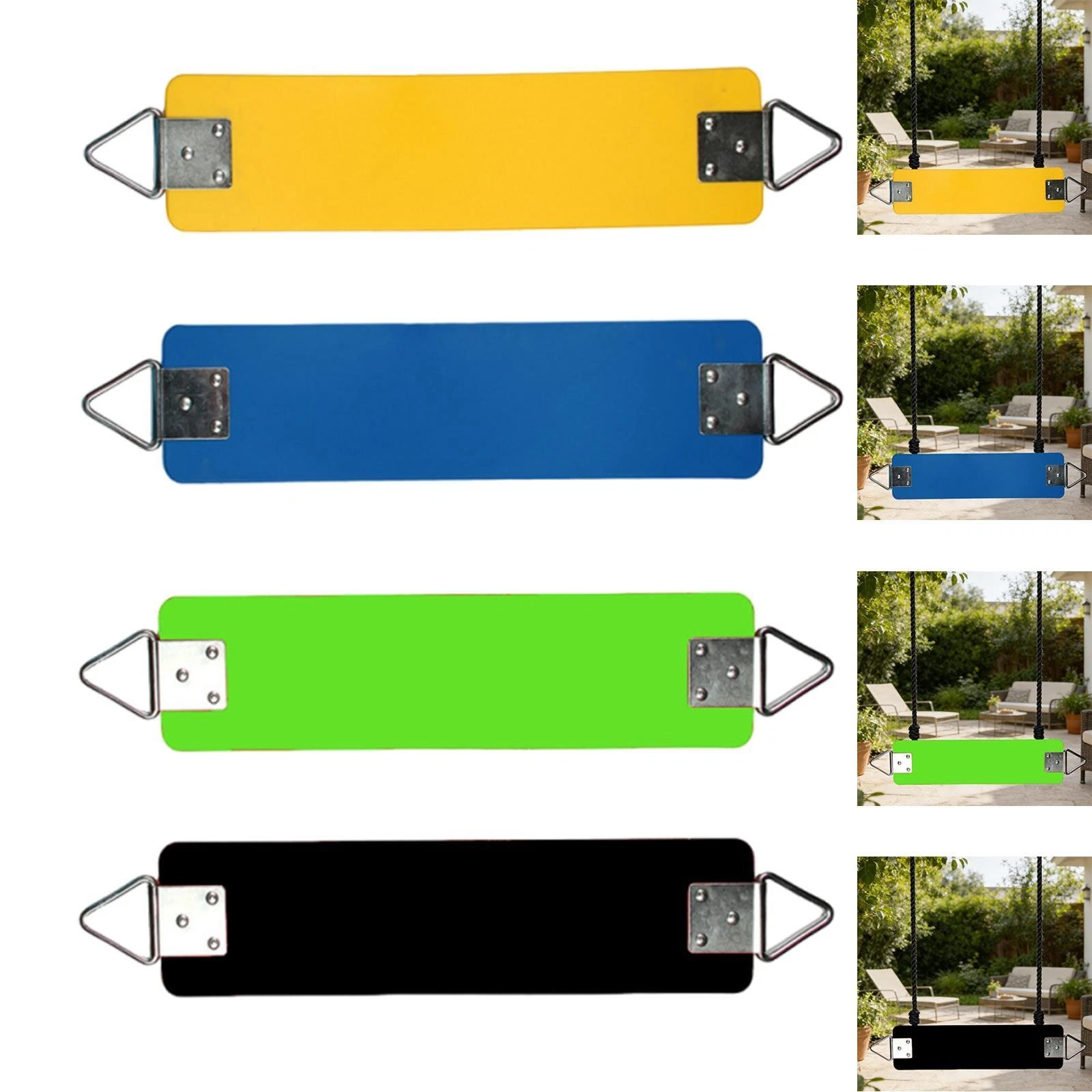 Swing Seat with Metal Triangle Rings Heavy Duty for Trees Outdoor Playground
Opens in a new window o