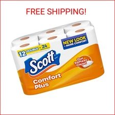 12 Double Rolls 1-Ply Septic-Safe Toilet Tissue, 231 Sheets