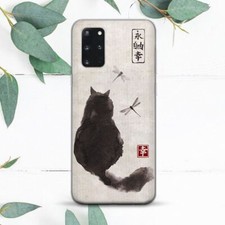 Japanese Cat Cute Animal Art Case For Samsung Note 20 S10 S20 S21 S22 S23 FE S24