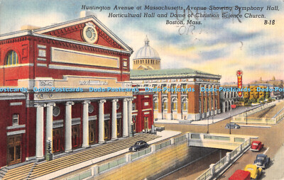 R411228 Huntington Avenue in der Massachusetts Avenue zeigt Symphony Hall Horticul