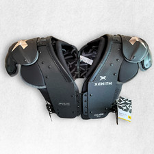 Xenith Pro All Purpose Varsity Football Shoulder Pads, Black, 2XL, Adults, NWT