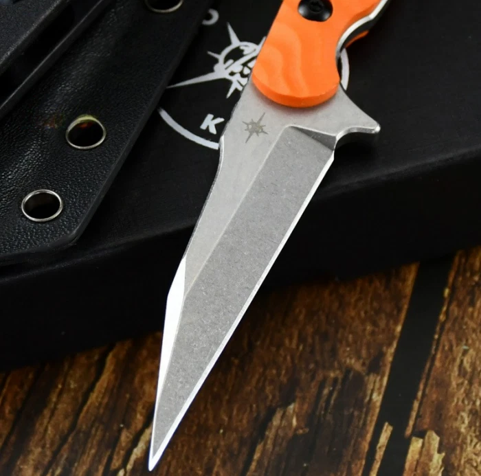 Cuchillo Toro Cinco Estrellas D2 Acero Cuchillo Recto G-10 Mango Exterior Cuchillo de Caza Foto 2 de 4