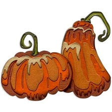 Tim Holtz Sizzix Thinlits Die ~ PUMPKIN DUO, COLORIZE ~ 665999