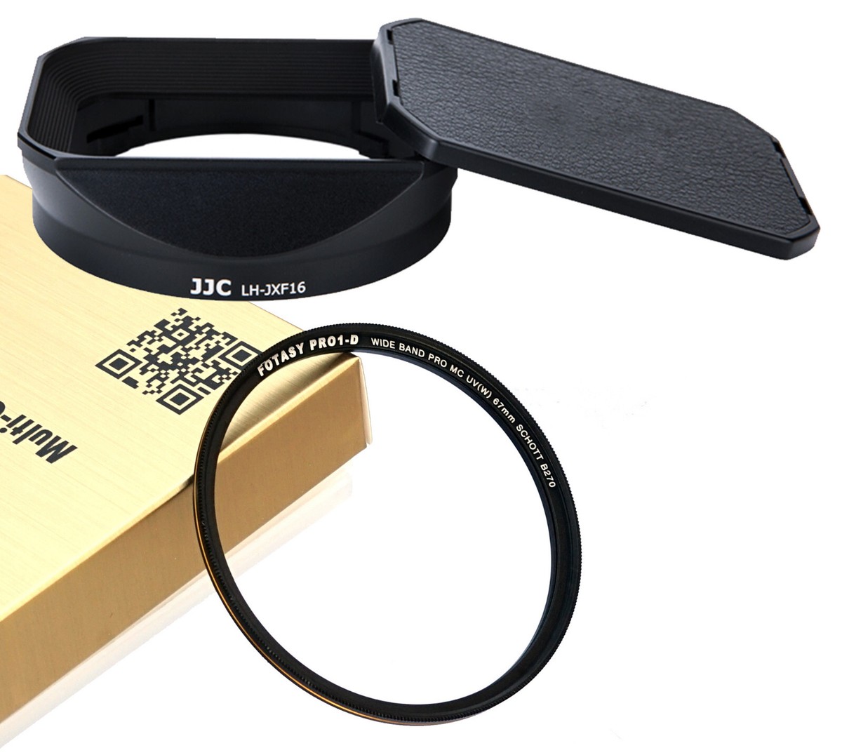 JJC LH-JXF16 Hood 67mm MRC Nano UV Filter Fujifilm XF 16mm f