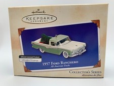 1957 Ford Ranchero All-American Trucks Die-Cast #8 Hallmark Ornament 2002 w Card