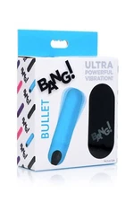 Bang! Bullet Vibrator Blue - Rechargeable Vibe w Remote Ultra Powerful Vibration