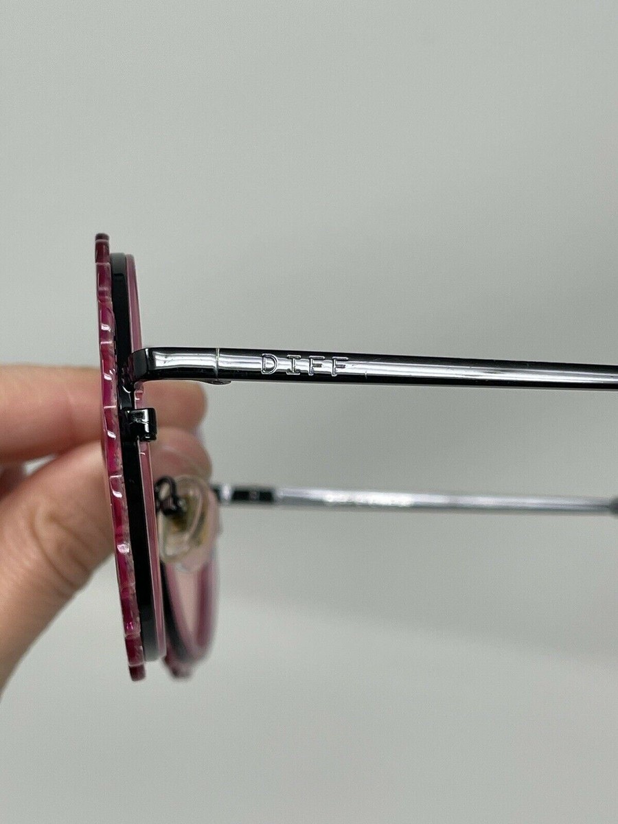 DIFF Eyewear Sunglasses DIXIE BK-PN81 Pink Glitter | eBay display picture 3