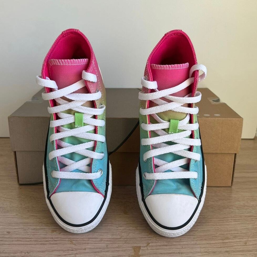 Converse Chuck Taylor Hi Top Multicolor Kids Sneakers A08748F- SZ