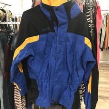 Columbia Jacket Men's L Omni-Tech Waterproof Hooded Rain