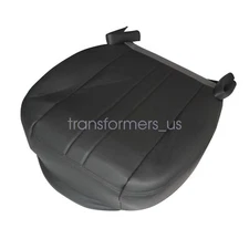 For 2015 2016 Chevy GMC C Series Driver Bottom Leather Seat Cover Dark Gray