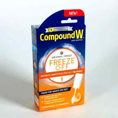 Compound W Freeze Off Wart Remover 8 applications 12 Cushion Discs