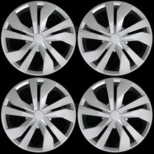 4 fits Nissan Versa 2007-2022 Silver 15" Snap On Hub Caps Wheel Rim Full Covers