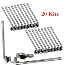 20 x TR510 Tubeless Truck Tire Valve Stems older 22.5" and 24.5" Aluminum Wheels