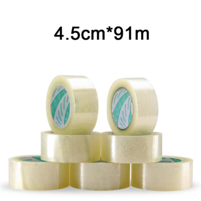 Transparent Strong Parcel Packing Tape Carton Sealing Tape Packaging 4.5cm*91m