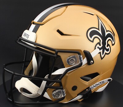 NEW ORLEANS SAINTS NFL Riddell SPEEDFLEX Authentic Gameday Football Helmet