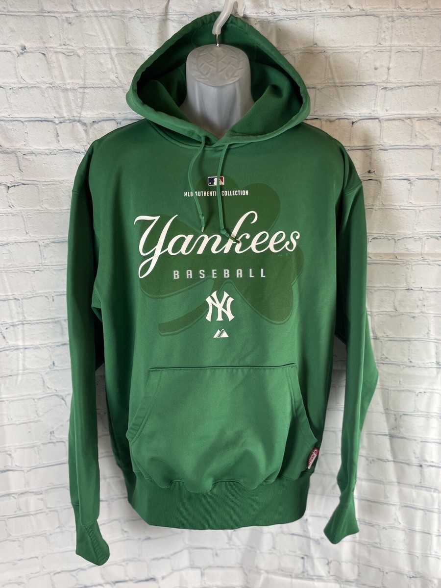New York Yankees Majestic Pullover Hoodie Sz L Green Preowned Authentic  Baseball | eBay