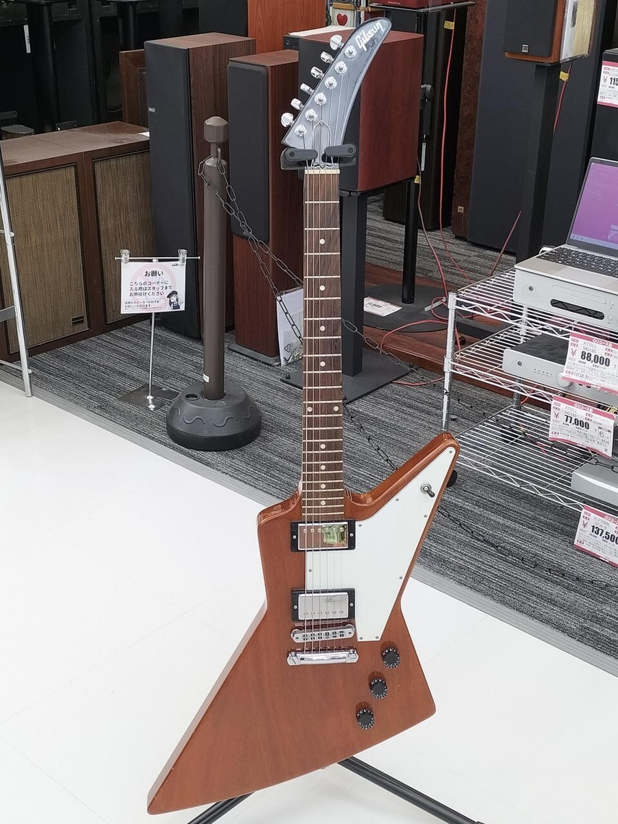 Gibson Explorer Natural Made in USA 2020 Solid Mahogany Body 