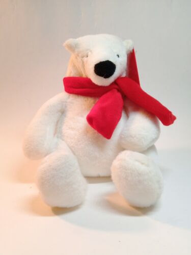 Coca Cola Polar Bear 8" Plush Stuffed Animal Toy Plushie Red Scarf 2013 DanDee - Picture 2 of 10