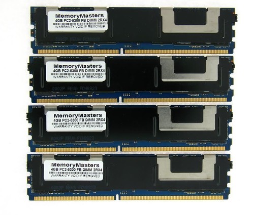 NOT FOR PC! NEW! 16GB 4x4GB MEMORY PC2-5300 ECC FB-DIMM Dell PowerEdge 2950 - Picture 2 of 3
