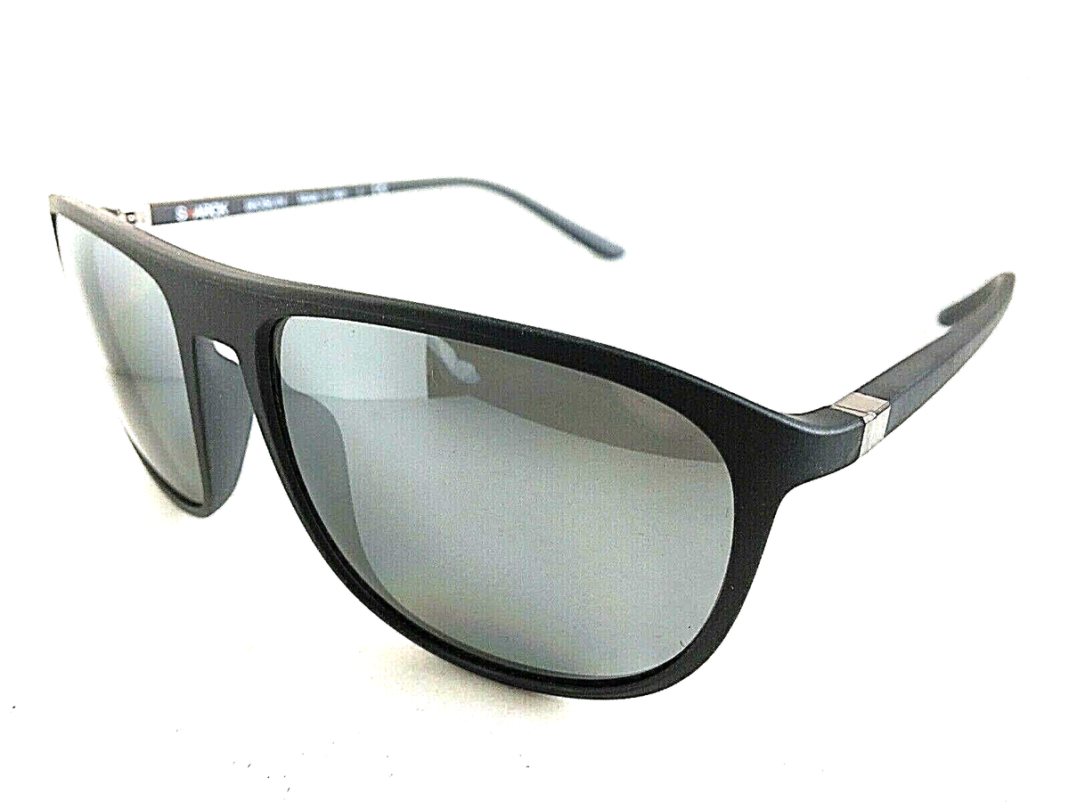 New Polarized ALAIN MIKLI STARCK Mirrored Matte Black Gray 