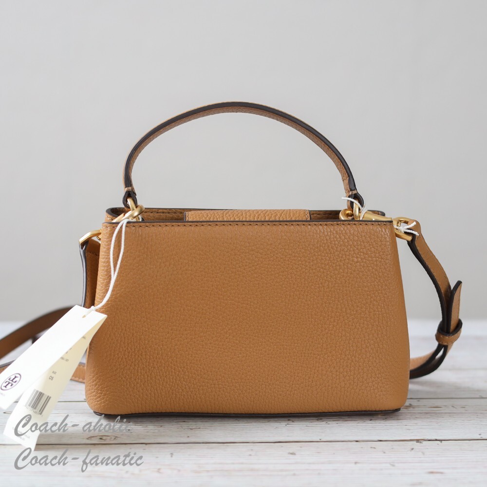 TORY BURCH 164800021 関税送料込 NWT Tory Burch Britten Micro Satchel Leather Crossbody in