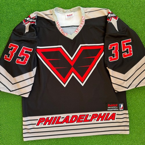 00's Dallas Eliuk Philadelphia Wings Riddell NLL Lacrosse Jersey Size Large - Picture 2 of 6