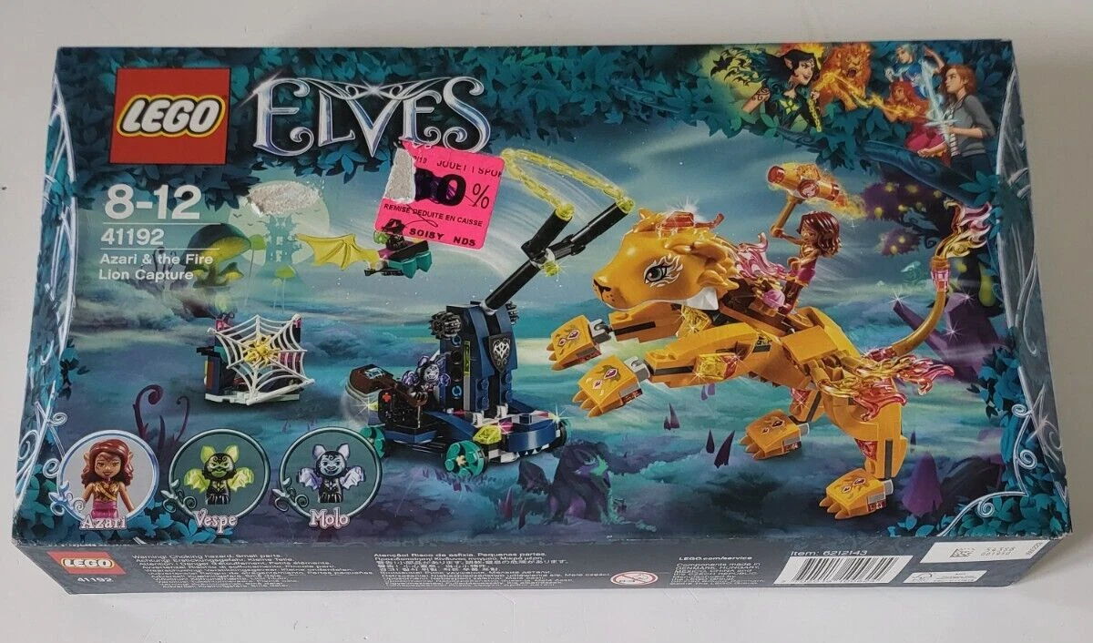 Lego elves azari and the store fire lion