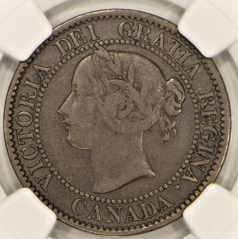 1859/9 #1 Narrow 9 Canada One Cent NGC VF-20 BN; Nice, Scarce - Image 4 of 4