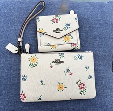 Coach Floral Wallet And Wristlet Set