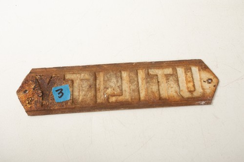 Utility Tractor Trailer Emblem (O2R-2/3/JSF6) Sign Vintage Steel Sign Big Rig - Picture 14 of 14