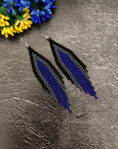 Boucles D'oreilles Pendantes Boho – Fil Argent Blanc & Coquille D'os – Style Ethnique Sud-américain