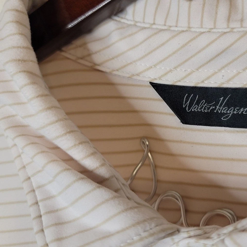 Camiseta polo listrada Walter Hagen tamanho grande - Imagem 4 de 4