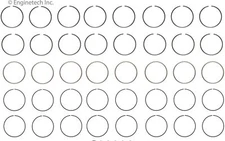 Piston Ring Set for 1999-2004 Ford Lightning S/C 330 5.4L SOHC P.I.