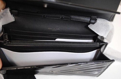 $1890 New Saint Laurent YSL Medium WOC Chain Wallet Patent Leather Purse Bag Box - 第 9/11 張圖片