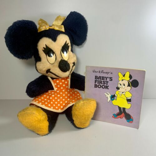 Vintage Walt Disney Minnie Mouse California Stuffed Toy Plus Book 1960s/70s - Picture 1 of 7