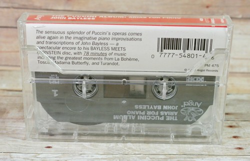 John Bayless The Puccini Album Cassette Tape Arias for Piano Opera La Boheme - Picture 4 of 4