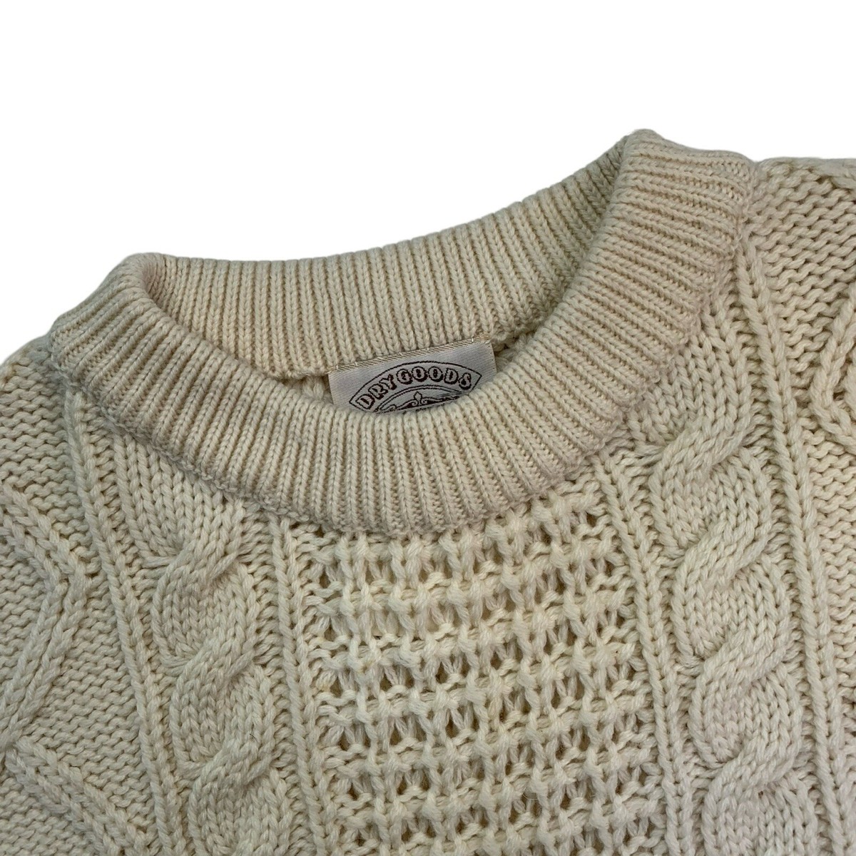 Deadstock 1980's L Saugatuck Dry Goods Natural Beige Wool Deadstock 1980's L Saugatuck Dry Goods Natural Beige Wool