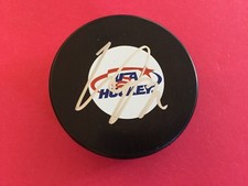 Christian Dvorak Coyotes USA Hockey Signed Auto Puck 