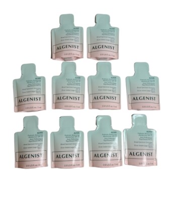 ALGENIST Alive Alguronic Acid + Prebiotic Moisturizer SPF 15 Lot of 10 Trial SZ