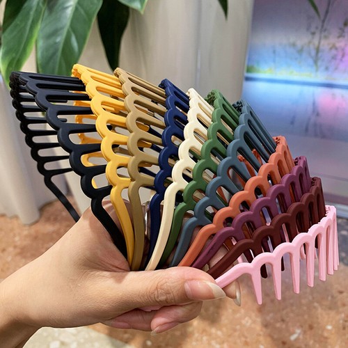 Toothed Headband Hair Band Alice Band Sports Sharks Tooth Zigzag Hair Accessory# - Foto 5 di 33