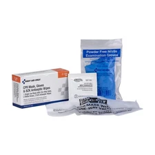 FIRST AID ONLY 21-008 CPR Mask,Adult,Clear,4 Pieces 39P012