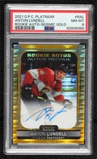 2021 O-Pee-Chee Platinum Rookie Seismic Gold 25/25 Anton Lundell PSA 8 Auto 0t89