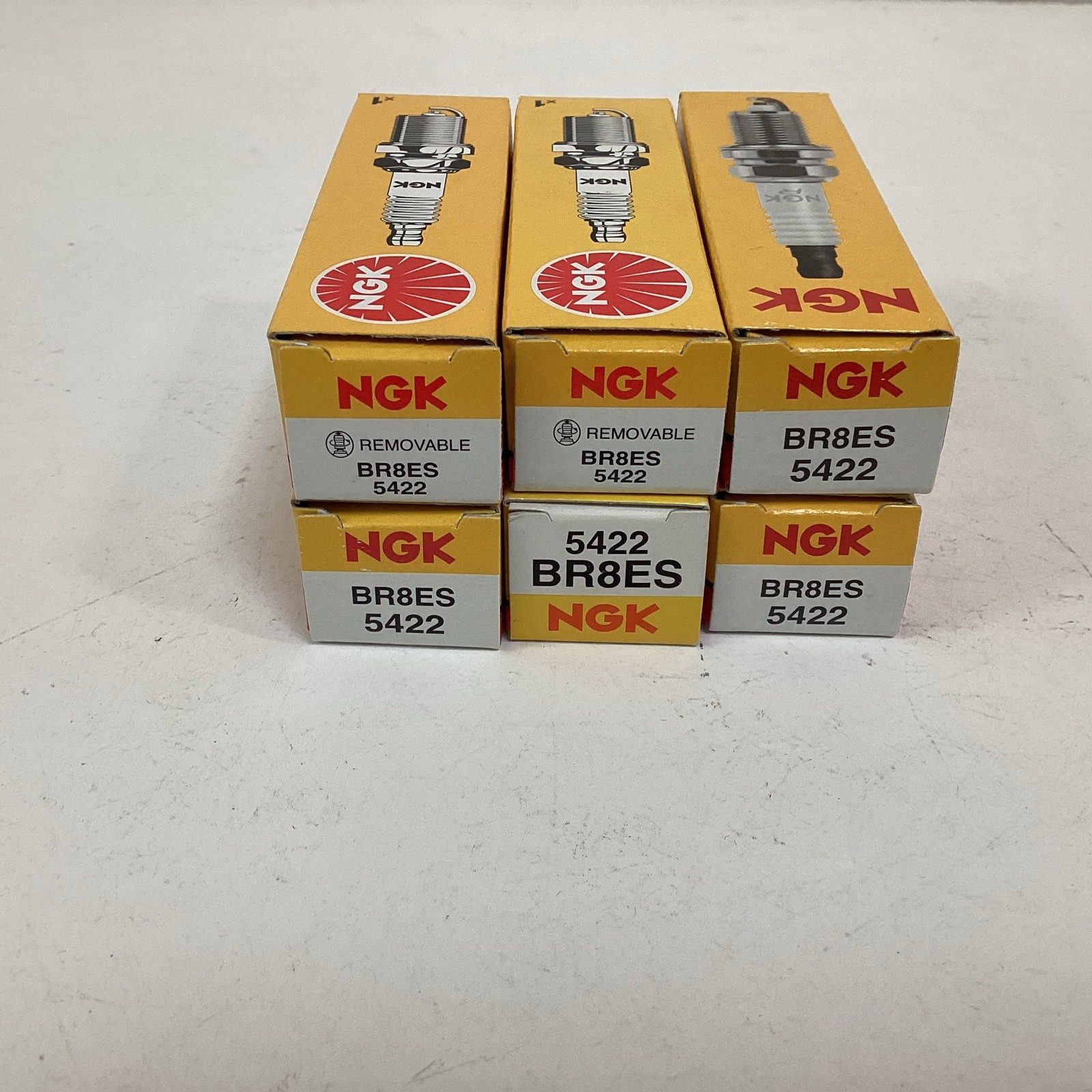 NGK SPARK PLUGS BR8ES 5422 PACK OF 3